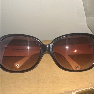 Coach Tortoise and Cream Women's Sunglasses